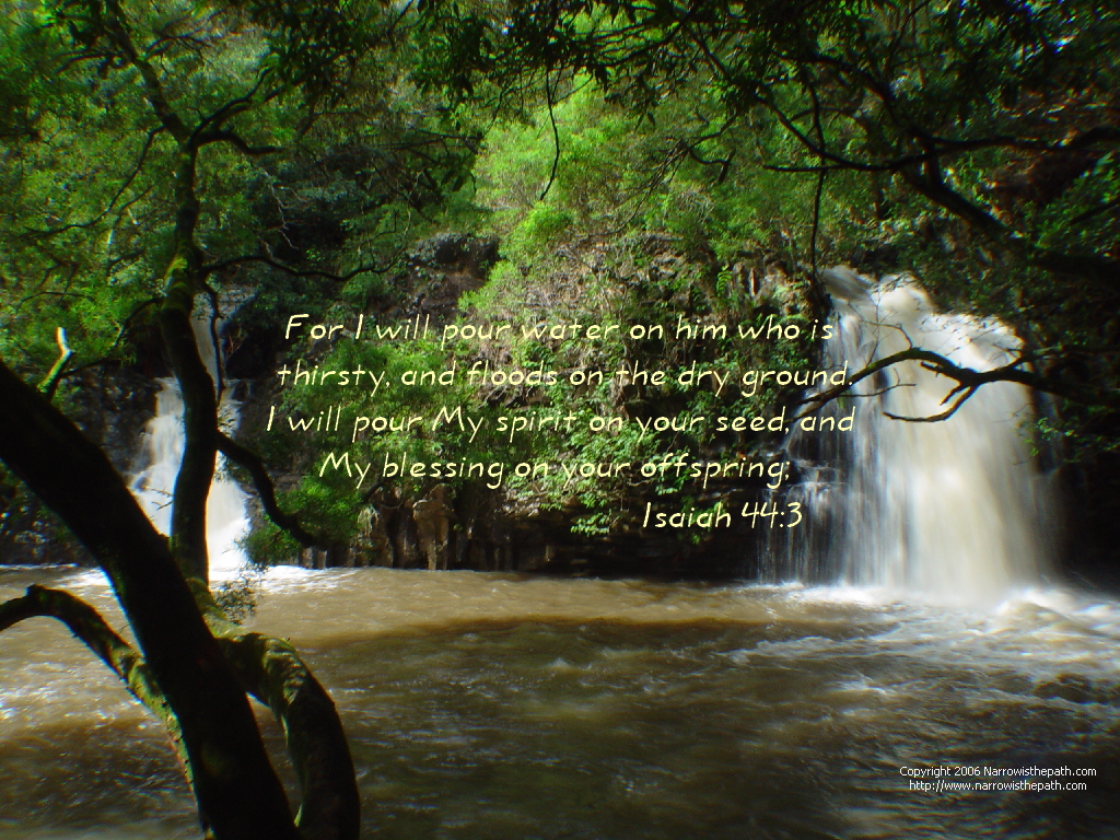 Free Christian Wallpaper: Living Water