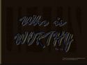 Christian Wallpaper: Who is Worthy